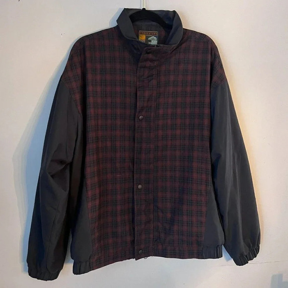 Forresters Rainshedder Black/Red Windbreaker Golf Jacket Men's Size Large - Picture 1 of 9
